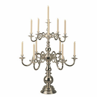 Broggi Ambasciata candlestick 11 lights silver plated nickel - Buy now on ShopDecor - Discover the best products by BROGGI design