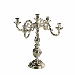 Broggi Ambasciata candlestick 5 lights silver plated nickel - Buy now on ShopDecor - Discover the best products by BROGGI design