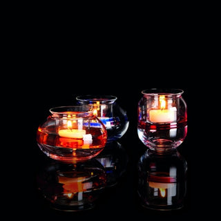 Carlo Moretti Lumino candlestick orange in Murano glass h 7.2 cm - Buy now on ShopDecor - Discover the best products by CARLO MORETTI design