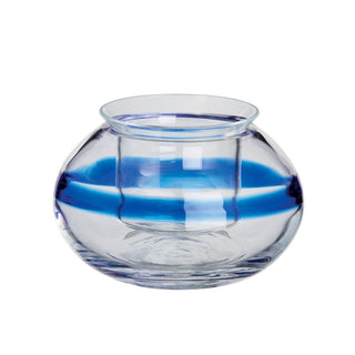 Carlo Moretti Lumino candlestick blue in Murano glass h 7.2 cm - Buy now on ShopDecor - Discover the best products by CARLO MORETTI design