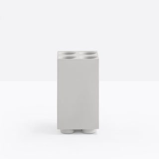 Pedrali Brik 4 umbrella stand in plastic Pedrali Light grey GC - Buy now on ShopDecor - Discover the best products by PEDRALI design