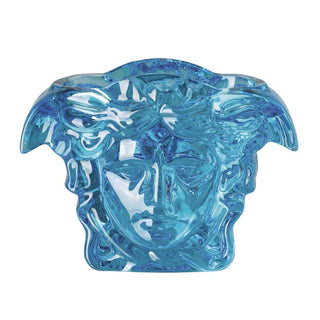 Versace meets Rosenthal Medusa Grande Crystal vase h. 19 cm. Blue - Buy now on ShopDecor - Discover the best products by VERSACE HOME design