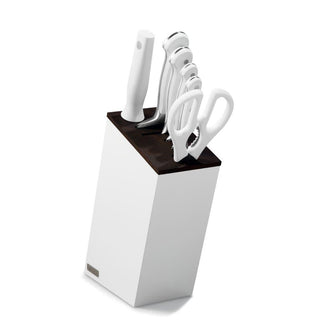 Wusthof Classic White knife block with 6 items Santoku version - Buy now on ShopDecor - Discover the best products by WÜSTHOF design